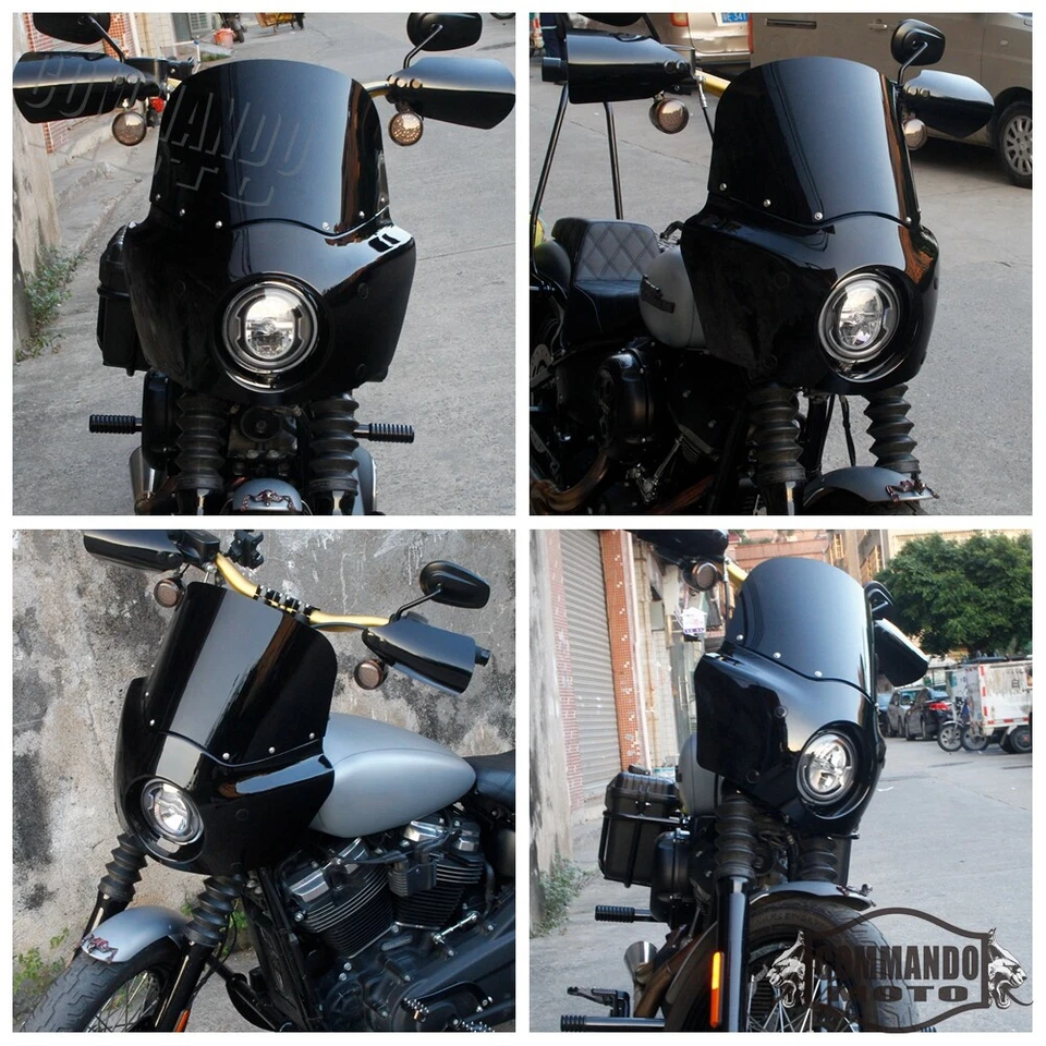 For Harley Softail Street Bob FXBB FXBBS FXLR 2018-2024 Headlight Fairing Kit - Image 4 of 4