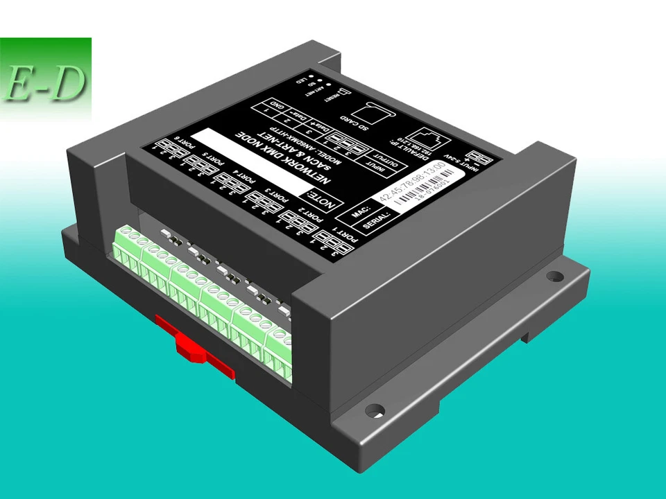 Art-Net to DMX sACN DMX, ArtNet 6 output & input ports ArtNet Ethernet, AN6DMX2E - Image 2 of 4