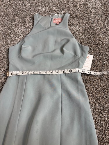 Show me your Mumu Brautjungfernkleid Damen Größe XXS Grau Rundhals Ärmellos Neu mit Etikett - Bild 10 von 12