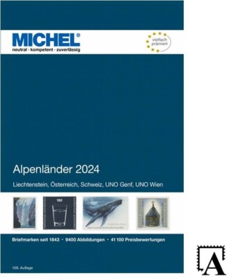 MICHEL Europa Katalog E1 ALPENLÄNDER 2024 Österreich Schweiz Liechtenstein UN EK