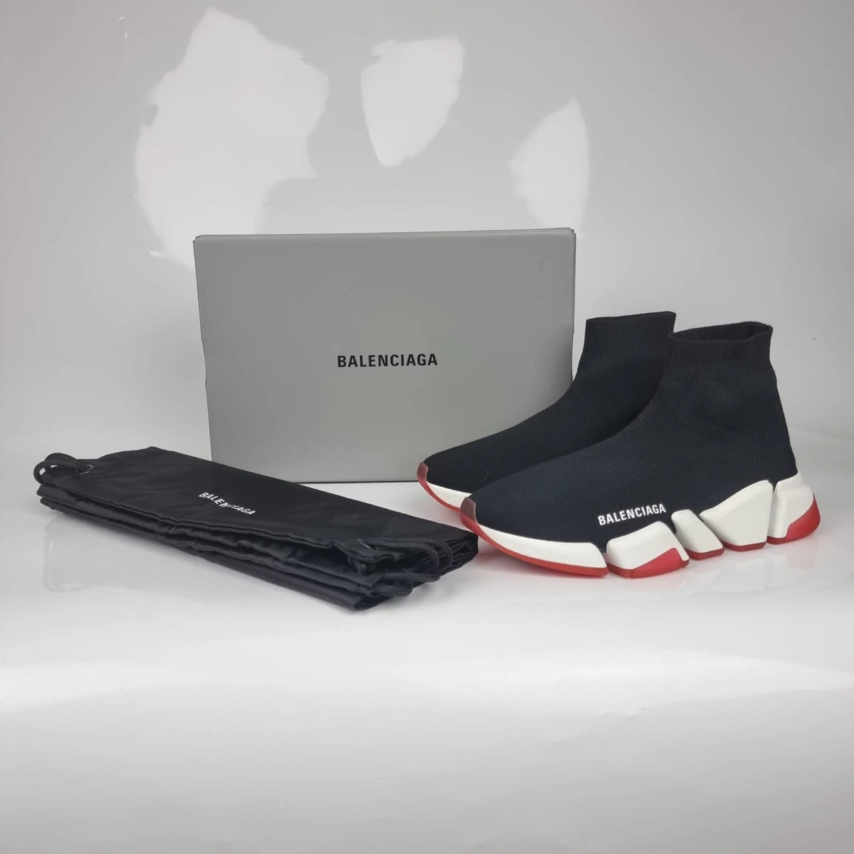 Balenciaga Balenciaga Speed Sock Trainer Black/red