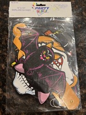 Halloween Garland banner Party Mania 11 x72 Bat Skull Pumpkin