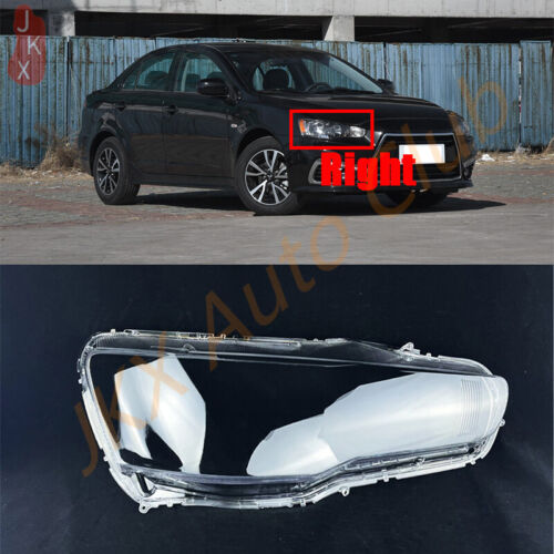 For Mitsubishi Lancer EX 2010-2016 Headlight Headlamp Lens Cover+Glue Right c - Picture 1 of 9