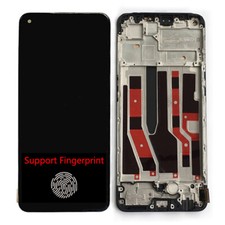 OLED LCD Display Touch Screen W/ Frame Fingerprint For OPPO Reno 7 4G CPH2363