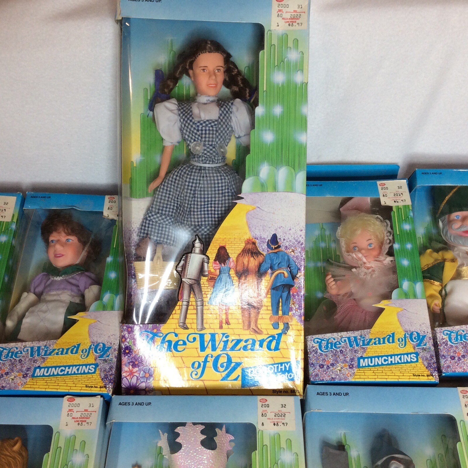 Vintage Lot Of 11 1988 Wizard of Oz Collectible Dolls In Box 50th