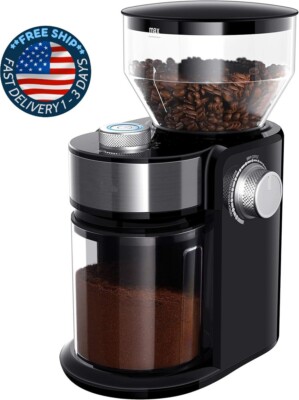 Molinillo de café eléctrico de 2,0 pulgadas, molinillo de muelas ajustable