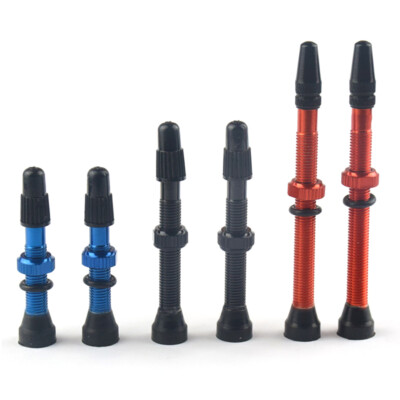 2x Bike Tire Valve Stems MTB Bicycle Tubeless Tires Alloy Presta Valve ... - S L400