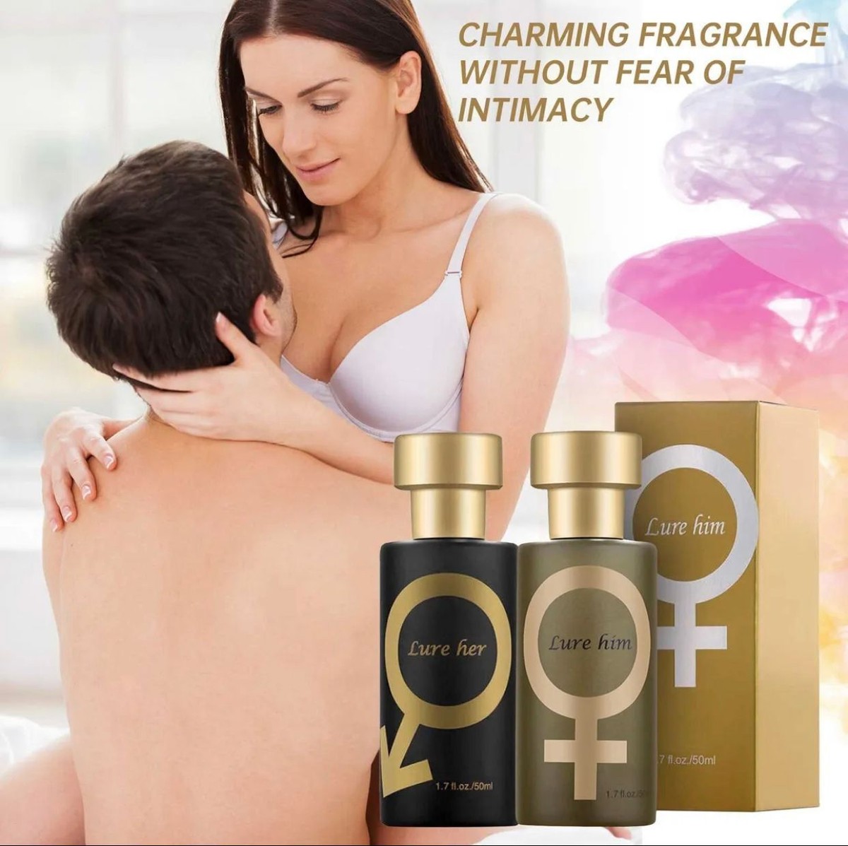 2023 Golden Lure Her Pheromone Perfume Spray for Men to Attract