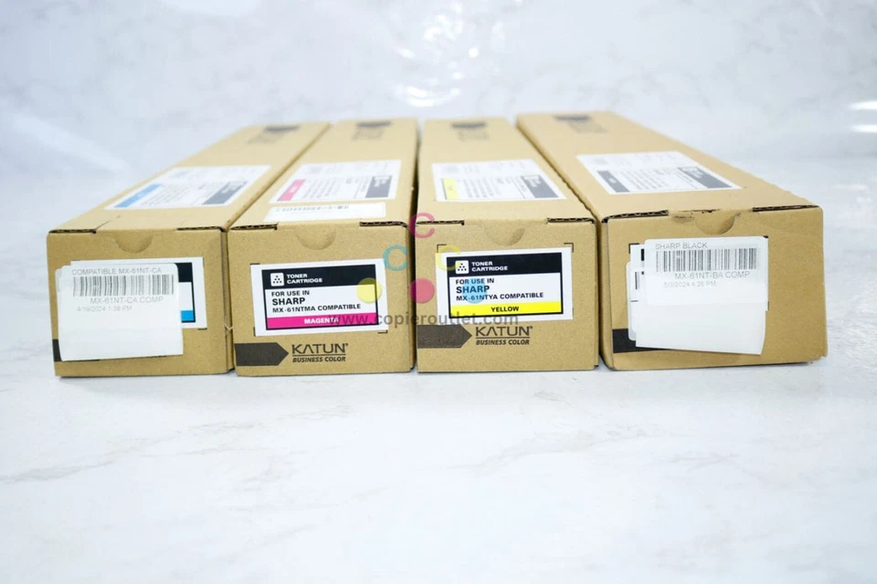 4 Katun Compatible Sharp MX-2630N,MX-2651,MX-3050N, MX-61NT CMYK Toner Set - Image 2 of 4