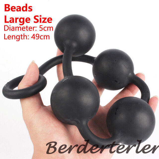 Cannonballs Giant Huge Extra Large XL Silicone Anal Ball Beads Butt Plug  Sex Toy | eBay