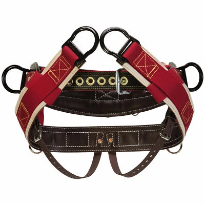 WEAVER LEATHER Weaver Arborist WLC-315 Saddle with 1" Heavy-Duty Coated Webbing Leg Straps