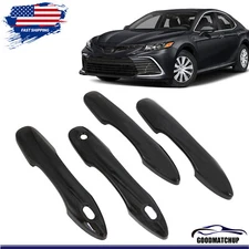 GLOSS BLACK Door Handle Covers WITH Smartkey For 2018-2024 Toyota Camry