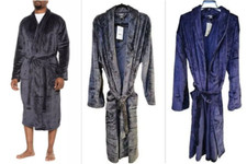 Eddie Bauer Men's Plush Lounge Robe, L/XL, Men's Robe, Eddie Bauer Men's Robe