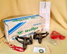 Racing Pedals Wellgo Cleats Black W40 Black Red RC-5 RC-1 RC-2 ARC WAM R1 WPD R3