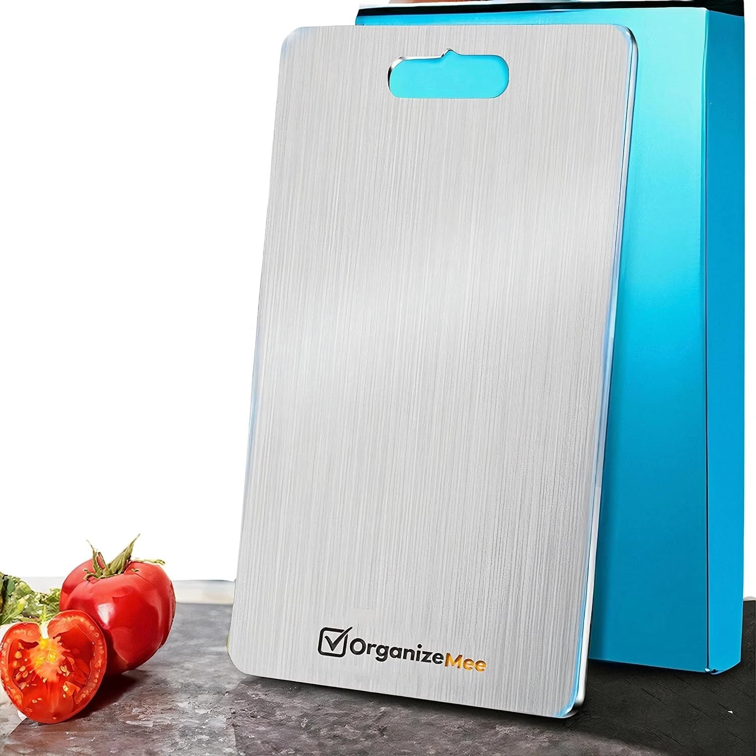 Stainless Steel Chopping Cutting Board for Kitchen 21 x 31 cm
