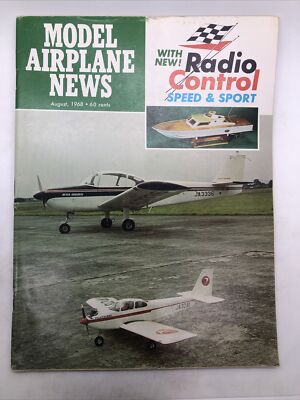 Model Airplane News Magazine American ----AUGUST 1968  issue