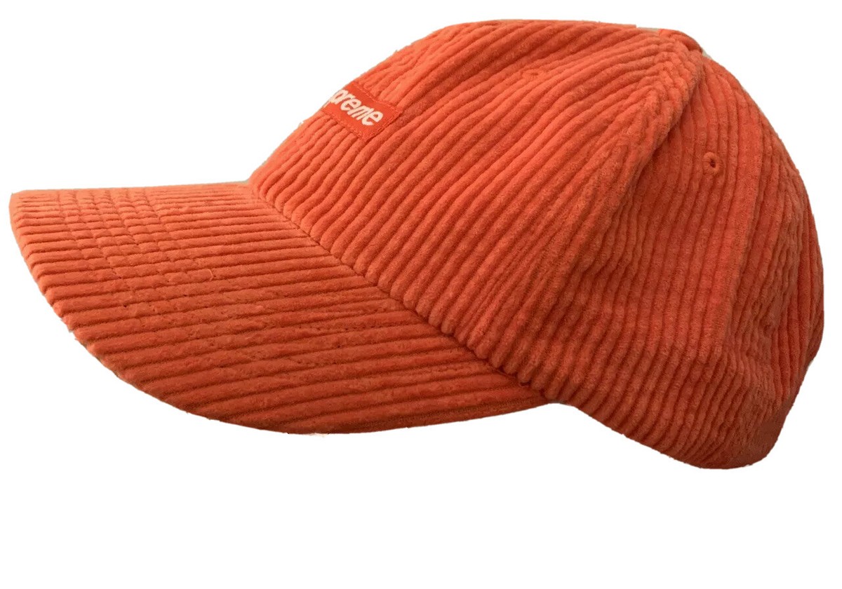 SUPREME RIPPLE CORDUROY SMALL BOX 6-PANEL HAT OS FW20
