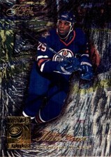 1996-97 Fleer Flair #110 Mike Grier SP SHORTPRINT RC ROOKIE EDMONTON OILERS
