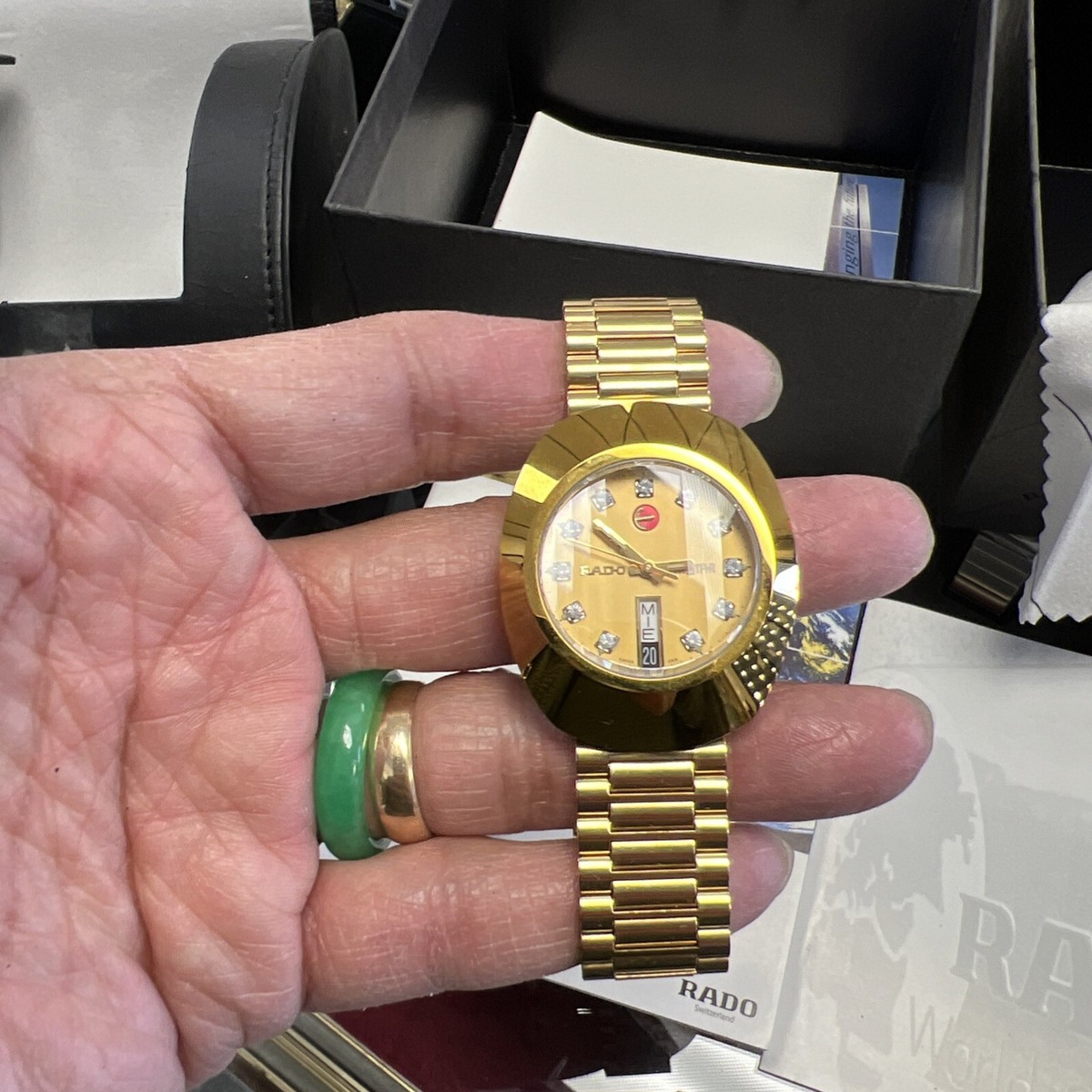 Man&women The Original Automatic C-Z Stone Gold Dial Men's Watch