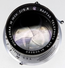 Wollensak 10in f5.6 Raptar Telephoto Alphax shutter  503220