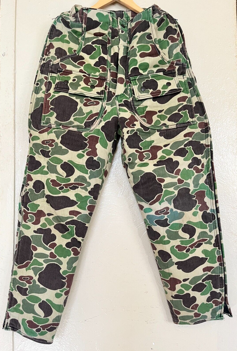 Vintage Saftbak chiller killer camo lined hunting pants 34x30 | eBay