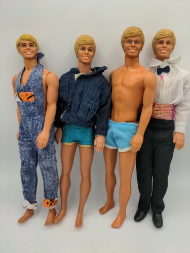 Muñecas Ken Superstar vintage años 80 4 trozos rubios LoL