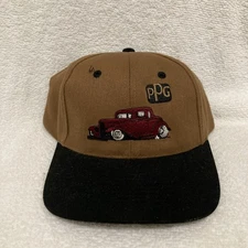 Vintage PPG Paints Hot Rod Snapback Hat Cap Adjustable Pittsburgh Plate Glass