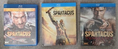 Spartacus Blu ray Lot  Blood & Sand, Vengeance, Gods of the Arena  3 Season Set 