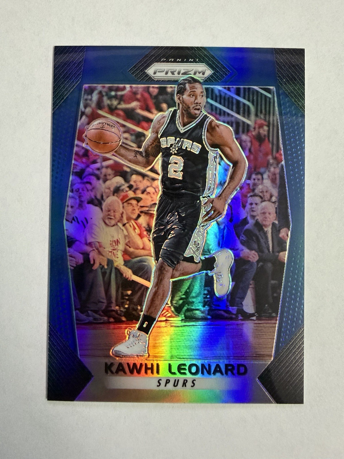 2017-18 PRIZM BLUE #293 KAWHI LEONARD 15/199 SAN ANTONIO SPURS