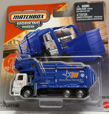 Matchbox GARBAGE KING XL BLUE 09/16 Working Rigs NEW