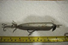 VINTAGE TORPEDO TOP WATER WOOD FISHING LURE