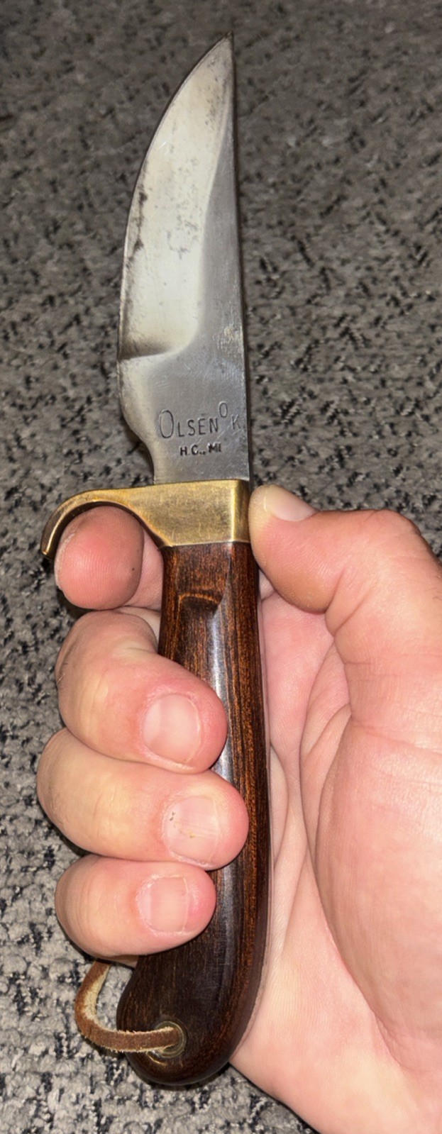 Olsen USA Pro Skinner Hunting Knife Vintage Clean
