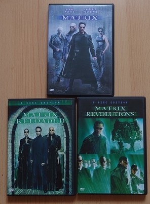 Matrix, Matrix Reloaded, Matrix Revolutions (5 DVDs), Guter Zustand