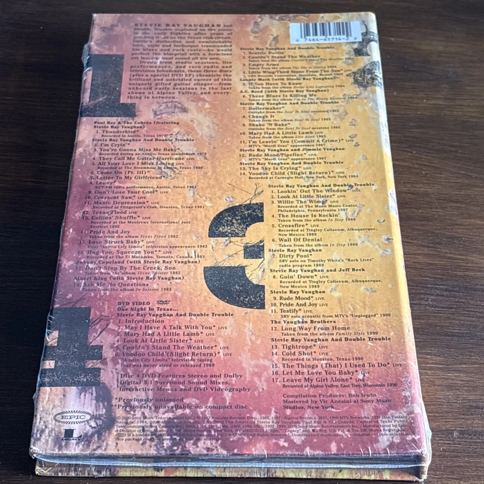 SRV by Stevie Ray Vaughan & Double Trouble (4CD, 2000) Brand New Sealed - Image 4 of 4