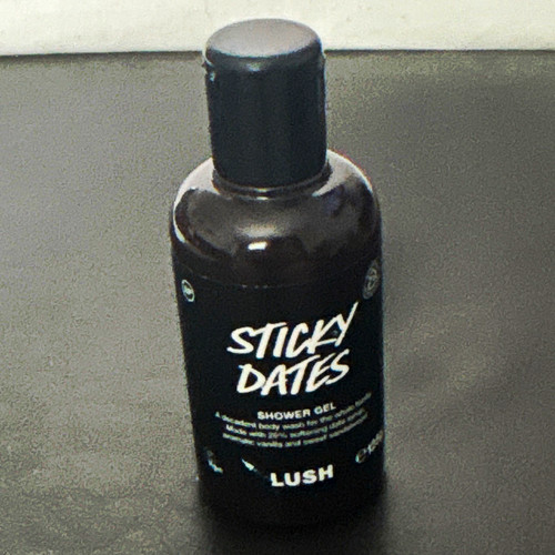 Lush Sticky Dates Shower Gel Vegan Vanilla Scent Body Wash 125g