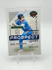 2024 Panini Baseball Prospect Edition Mac Horvath Ticket #19 Tampa Bay Rays
