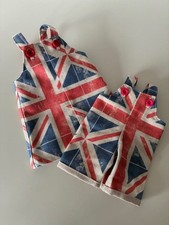 VINTAGE SASHA DOLL UNION FLAG PRINT PINAFORE 4 SASHA & DUNGAREES 4 BABY