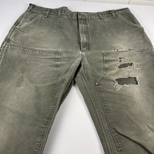 Distressed Carhartt Carpenter Work Pants Size Made in USA See Photos Have Holes