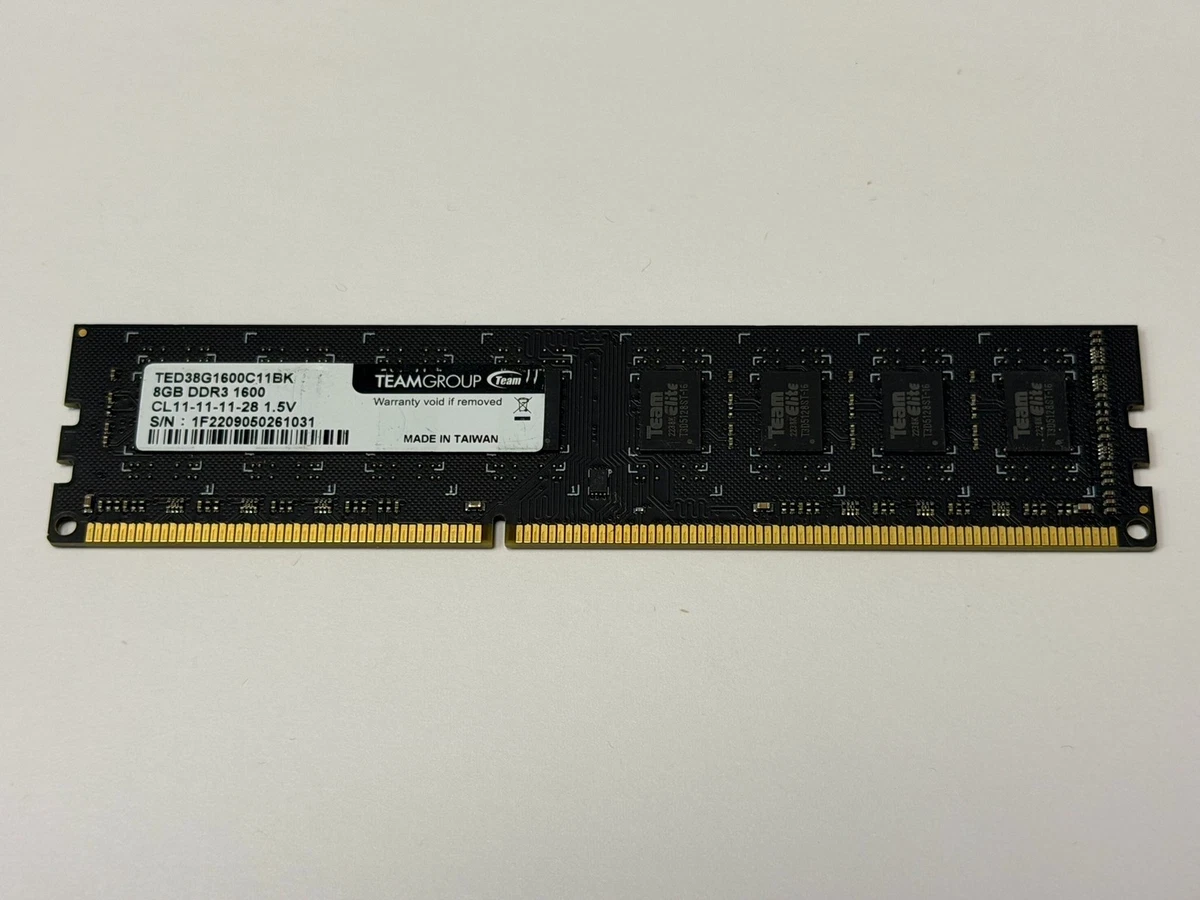 Team Group DDR3 SDRAM 8 GB Total Capacity Memory (RAM) for sale | eBay