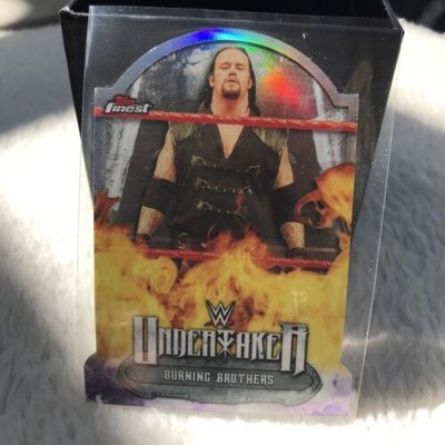Refractor Card THE UNDERTAKER 2021 Topps WWE Finest Burning Brothers Unforgiven 