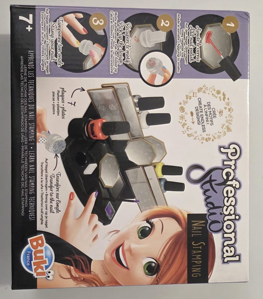 Buki France Professional Studio Nail Stamping kit atelier.