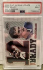 Tom Brady 2002 Pacific Heads Update Big Numbers #15 PSA 9 MINT Low Pop