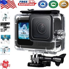 GoPro Waterproof Housing - 60M Waterproof Shell for Hero 9-13, Clear Design