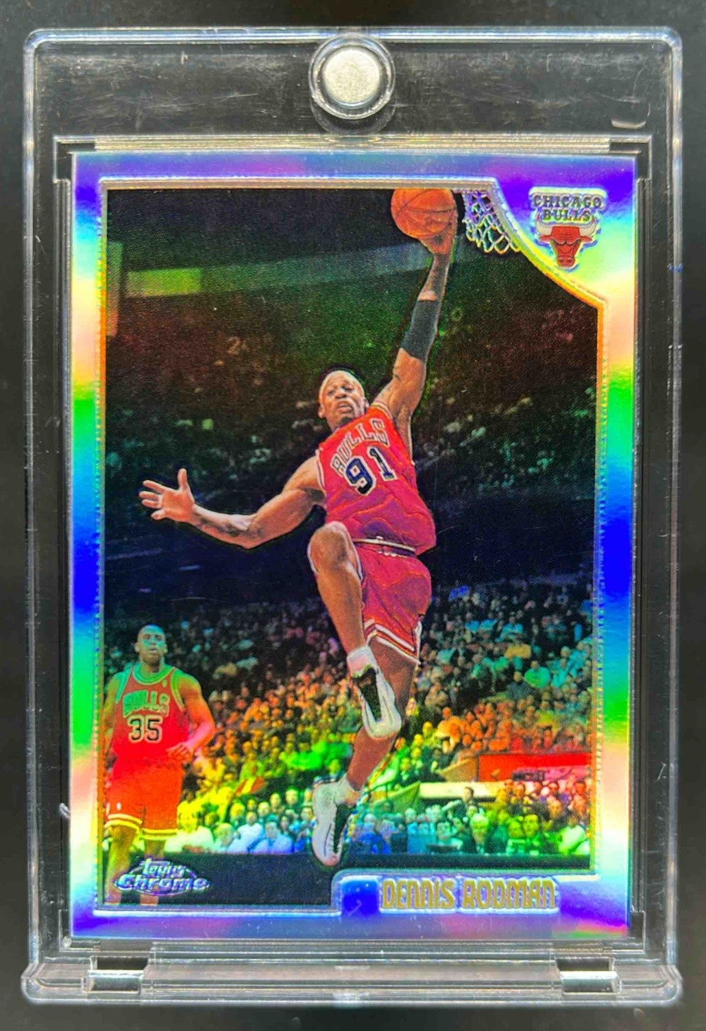 1998-99 Topps Chrome Dennis Rodman Refractor #109 Bulls