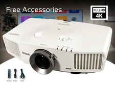 3LCD Projector for Family Movie Nights 4500 Lumens Up to 300" Projection Size 4K