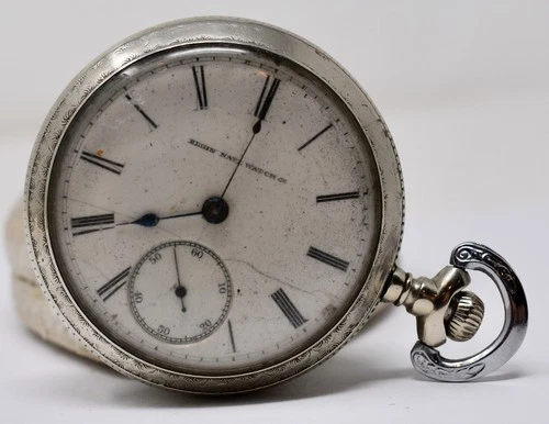 1887 Antique ELGIN Pocket Watch Grade: 103 18s - Silverode Case - TO FIX