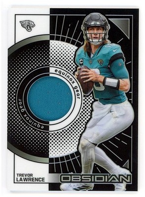 2022 Panini Obsidian Trevor Lawrence /100 Equinox Gear #EG-TLR SP GU Jersey MEM