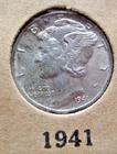 1941 P Philadelphia Silver Mercury Dime 10 CENT 90% Silver 📸AS PICTURED📸 XF EF