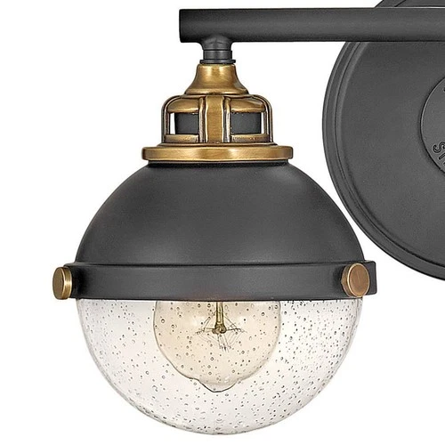 Hinkley Fletcher 8 3/4" High Black 2-Light Wall Sconce - Picture 3 of 7