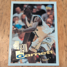 1994-95 Topps #237 Kevin Garnett Rookie Minnesota Timberwolves NBA Card NM. rookie card picture